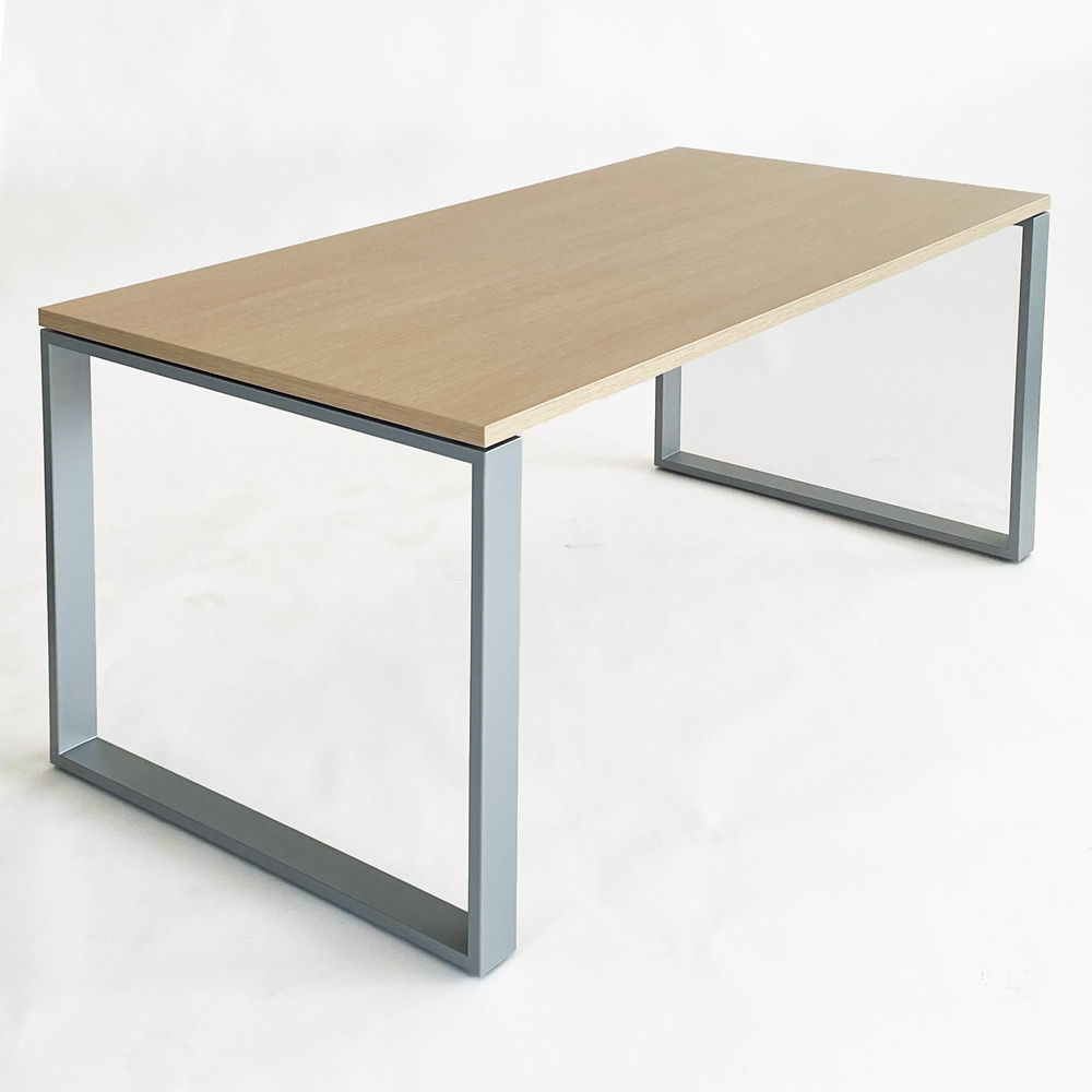 Scrivania A Parete Industriale 2 Ripiani Box And Beyond - Legno Eucalipto E Metallo Bianco - 76x51x185 Cm