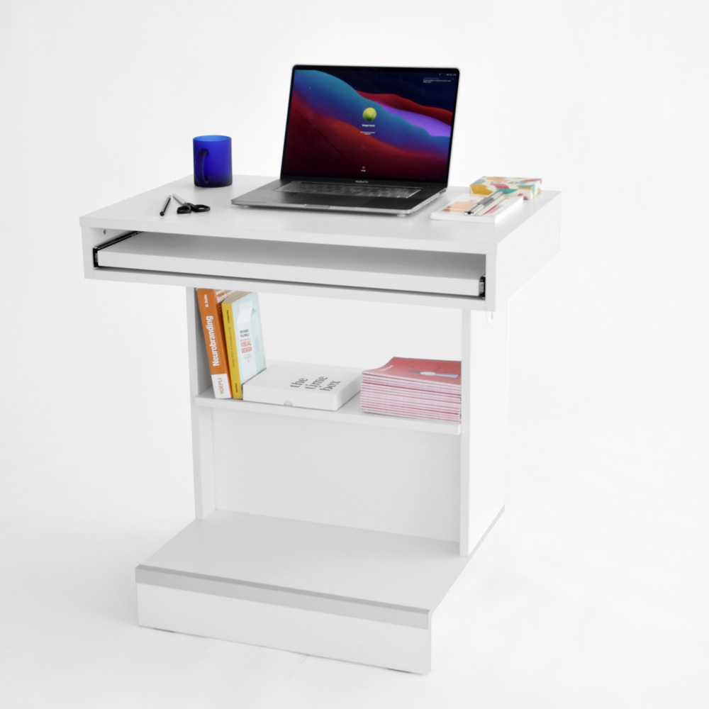 ET Desk - Mobile porta CPU con ripiano estraibile - Salone Ufficio